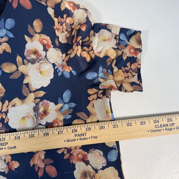 J Crew Dress Womens Size 8 Floral Silk Lined Office Career Keyhole Neck Button - Picture 7 of 10